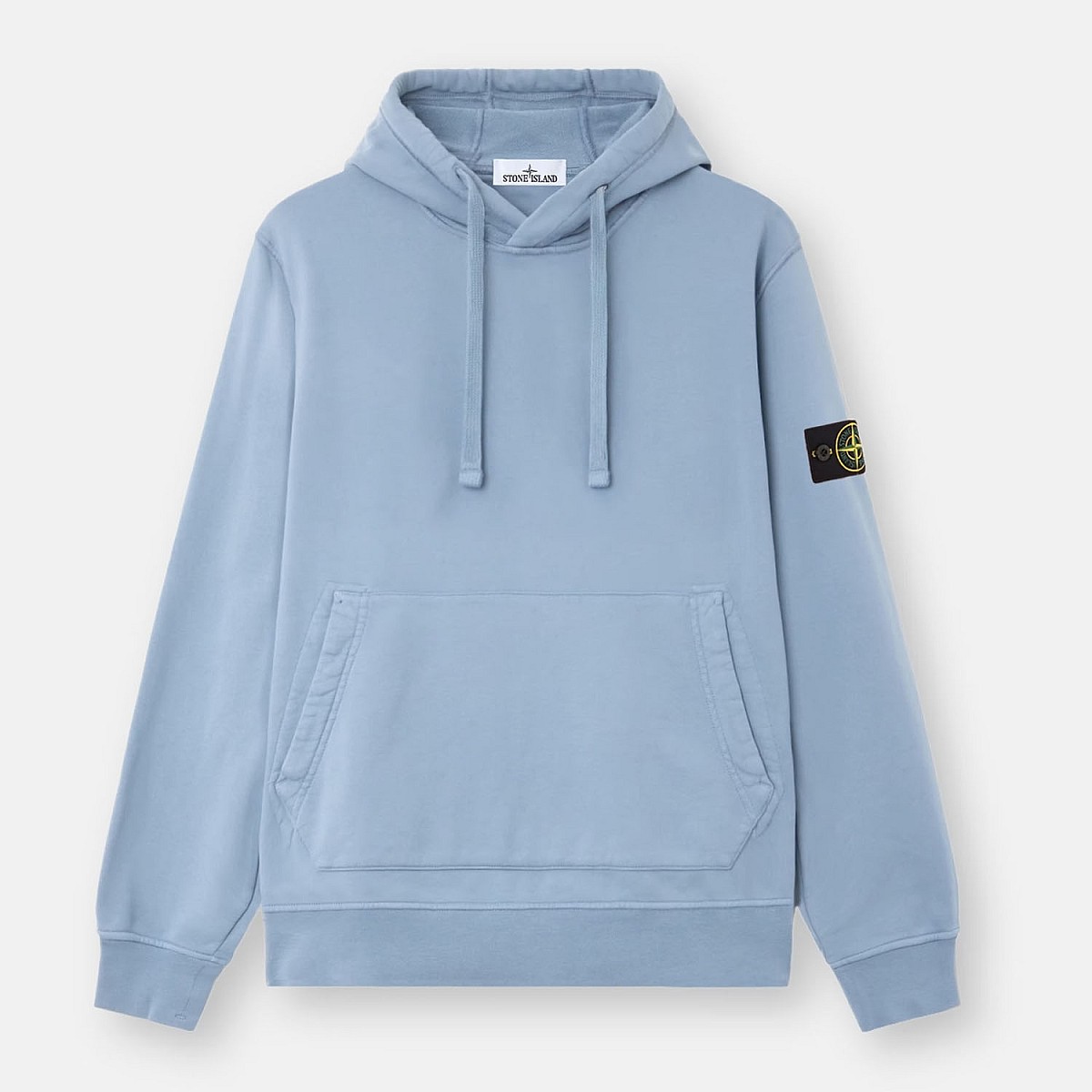 Stone Island Organic Cotton Fleece Hoodie — Graphite