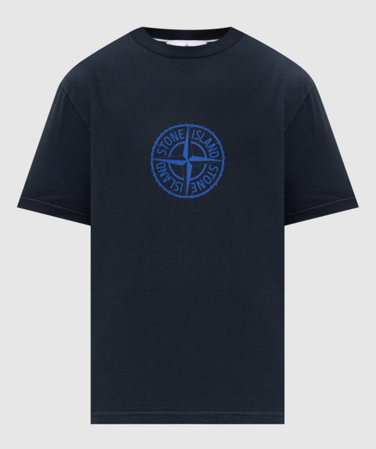 Stone Island All Around Compass T-Shirt — Navy